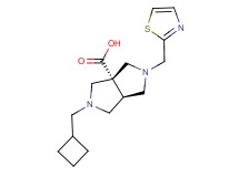 (3aR*,6aR*)-2-(cyclobutylmethyl)-5-(1,3-thiazol-2-ylmethyl)hexahydropyrrolo[3,4-c]pyrrole-3a(1H)-carboxylic acid
