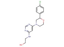 2-({6-[2-(4-chlorophenyl)morpholin-4-yl]pyrimidin-4-yl}amino)ethanol