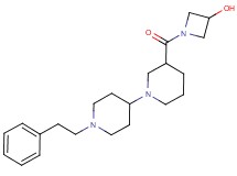 1-{[1'-(2-phenylethyl)-1,4'-bipiperidin-3-yl]carbonyl}azetidin-3-ol