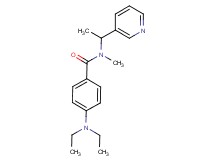 4-(diethylamino)-N-methyl-N-(1-pyridin-3-ylethyl)benzamide