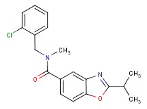 N-(2-chlorobenzyl)-2-isopropyl-N-methyl-1,3-benzoxazole-5-carboxamide