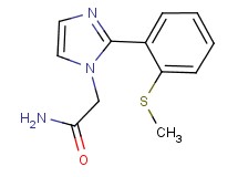 2-{2-[2-(methylthio)phenyl]-1H-imidazol-1-yl}acetamide