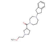 1-(2,3-dihydro-1H-inden-2-yl)-4-{[1-(2-methoxyethyl)-3-pyrrolidinyl]carbonyl}-1,4-diazepane