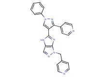 5-(1-phenyl-3-pyridin-4-yl-1H-pyrazol-4-yl)-1-(pyridin-4-ylmethyl)-1,4-dihydroimidazo[4,5-c]pyrazole