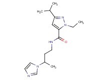 1-ethyl-N-[3-(1H-imidazol-1-yl)butyl]-3-isopropyl-1H-pyrazole-5-carboxamide