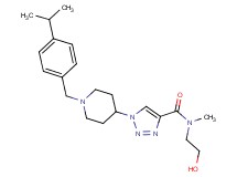 N-(2-hydroxyethyl)-1-[1-(4-isopropylbenzyl)-4-piperidinyl]-N-methyl-1H-1,2,3-triazole-4-carboxamide