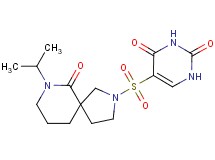5-[(7-isopropyl-6-oxo-2,7-diazaspiro[4.5]dec-2-yl)sulfonyl]pyrimidine-2,4(1H,3H)-dione