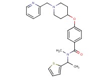 N-methyl-4-{[1-(2-pyridinylmethyl)-4-piperidinyl]oxy}-N-[1-(2-thienyl)ethyl]benzamide