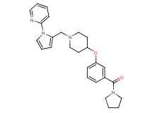 2-[2-({4-[3-(1-pyrrolidinylcarbonyl)phenoxy]-1-piperidinyl}methyl)-1H-pyrrol-1-yl]pyridine