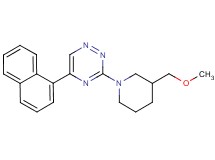 3-[3-(methoxymethyl)-1-piperidinyl]-5-(1-naphthyl)-1,2,4-triazine