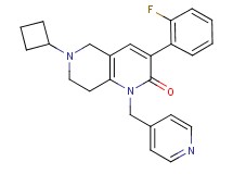 6-cyclobutyl-3-(2-fluorophenyl)-1-(4-pyridinylmethyl)-5,6,7,8-tetrahydro-1,6-naphthyridin-2(1H)-one