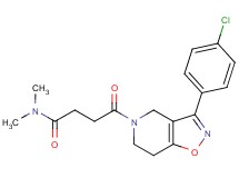 4-[3-(4-chlorophenyl)-6,7-dihydroisoxazolo[4,5-c]pyridin-5(4H)-yl]-N,N-dimethyl-4-oxobutanamide