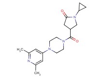 1-cyclopropyl-4-{[4-(2,6-dimethyl-4-pyridinyl)-1-piperazinyl]carbonyl}-2-pyrrolidinone