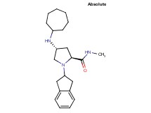 (4R)-4-(cycloheptylamino)-1-(2,3-dihydro-1H-inden-2-yl)-N-methyl-L-prolinamide