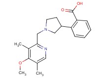 2-{1-[(4-methoxy-3,5-dimethyl-2-pyridinyl)methyl]-3-pyrrolidinyl}benzoic acid