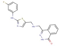 4-{[({2-[(3-fluorophenyl)amino]-1,3-thiazol-5-yl}methyl)amino]methyl}phthalazin-1(2H)-one