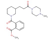 methyl 2-({3-[3-(4-methyl-1-piperazinyl)-3-oxopropyl]-1-piperidinyl}carbonyl)benzoate