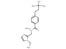 N-[(1-ethyl-1H-imidazol-2-yl)methyl]-4-(3-hydroxy-3-methylbutyl)-N-methylbenzamide