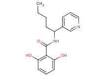 2,6-dihydroxy-N-(1-pyridin-3-ylpentyl)benzamide