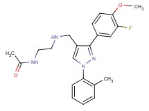 N-[2-({[3-(3-fluoro-4-methoxyphenyl)-1-(2-methylphenyl)-1H-pyrazol-4-yl]methyl}amino)ethyl]acetamide