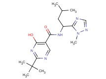 2-tert-butyl-4-hydroxy-N-[3-methyl-1-(1-methyl-1H-1,2,4-triazol-5-yl)butyl]pyrimidine-5-carboxamide