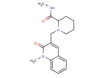 N-methyl-1-[(1-methyl-2-oxo-1,2-dihydroquinolin-3-yl)methyl]piperidine-2-carboxamide