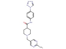 1-[(2-methyl-5-pyrimidinyl)methyl]-N-[4-(1H-tetrazol-1-yl)phenyl]-4-piperidinecarboxamide