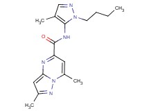 N-(1-butyl-4-methyl-1H-pyrazol-5-yl)-2,7-dimethylpyrazolo[1,5-a]pyrimidine-5-carboxamide