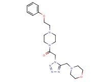 4-[(1-{2-oxo-2-[4-(2-phenoxyethyl)-1-piperazinyl]ethyl}-1H-tetrazol-5-yl)methyl]morpholine