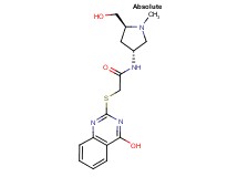 N-[(3R,5S)-5-(hydroxymethyl)-1-methylpyrrolidin-3-yl]-2-[(4-hydroxyquinazolin-2-yl)thio]acetamide