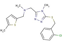 ({5-[(2-chlorobenzyl)thio]-4-methyl-4H-1,2,4-triazol-3-yl}methyl)methyl[(5-methyl-2-thienyl)methyl]amine