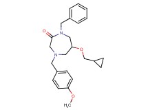1-benzyl-6-(cyclopropylmethoxy)-4-(4-methoxybenzyl)-1,4-diazepan-2-one