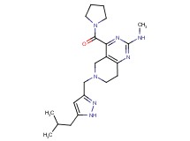 6-[(5-isobutyl-1H-pyrazol-3-yl)methyl]-N-methyl-4-(pyrrolidin-1-ylcarbonyl)-5,6,7,8-tetrahydropyrido[4,3-d]pyrimidin-2-amine