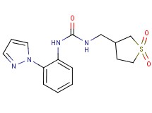 N-[(1,1-dioxidotetrahydro-3-thienyl)methyl]-N'-[2-(1H-pyrazol-1-yl)phenyl]urea