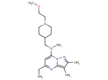 5-ethyl-N-{[1-(2-methoxyethyl)piperidin-4-yl]methyl}-N,2,3-trimethylpyrazolo[1,5-a]pyrimidin-7-amine