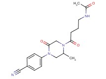 N-{4-[4-(4-cyanophenyl)-2-methyl-5-oxo-1-piperazinyl]-4-oxobutyl}acetamide