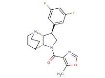 (3S*,3aR*,7aR*)-3-(3,5-difluorophenyl)-1-[(5-methyl-1,3-oxazol-4-yl)carbonyl]octahydro-4,7-ethanopyrrolo[3,2-b]pyridine