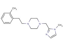1-[(1-methyl-1H-imidazol-2-yl)methyl]-4-[2-(2-methylphenyl)ethyl]piperazine bis(trifluoroacetate)
