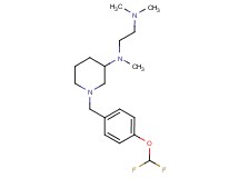 N-{1-[4-(difluoromethoxy)benzyl]-3-piperidinyl}-N,N',N'-trimethyl-1,2-ethanediamine
