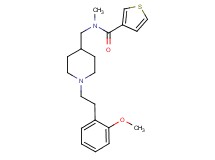 N-({1-[2-(2-methoxyphenyl)ethyl]-4-piperidinyl}methyl)-N-methyl-3-thiophenecarboxamide