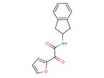 N-(2,3-dihydro-1H-inden-2-yl)-2-(2-furyl)-2-oxoacetamide