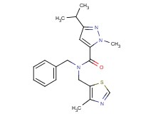 N-benzyl-3-isopropyl-1-methyl-N-[(4-methyl-1,3-thiazol-5-yl)methyl]-1H-pyrazole-5-carboxamide