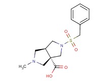 (3aS*,6aS*)-2-(benzylsulfonyl)-5-methylhexahydropyrrolo[3,4-c]pyrrole-3a(1H)-carboxylic acid