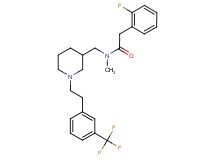 2-(2-fluorophenyl)-N-methyl-N-[(1-{2-[3-(trifluoromethyl)phenyl]ethyl}-3-piperidinyl)methyl]acetamide