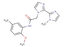 N-(2-methoxy-5-methylphenyl)-2-(1'-methyl-1H,1'H-2,2'-biimidazol-1-yl)acetamide