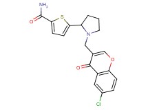 5-{1-[(6-chloro-4-oxo-4H-chromen-3-yl)methyl]-2-pyrrolidinyl}-2-thiophenecarboxamide