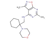 3,6-dimethyl-N-[(1-morpholin-4-ylcyclohexyl)methyl]isoxazolo[5,4-d]pyrimidin-4-amine