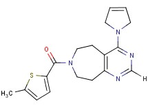 4-(2,5-dihydro-1H-pyrrol-1-yl)-7-[(5-methyl-2-thienyl)carbonyl]-6,7,8,9-tetrahydro-5H-pyrimido[4,5-d]azepine