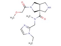 (3aR*,6aR*)-N-[(1-ethyl-1H-imidazol-2-yl)methyl]-2-(methoxyacetyl)-N-methylhexahydropyrrolo[3,4-c]pyrrole-3a(1H)-carboxamide