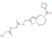 methyl [2-({[5-(cyclobutylcarbonyl)-5,6,7,8-tetrahydro-4H-pyrazolo[1,5-a][1,4]diazepin-2-yl]methyl}amino)-2-oxoethyl]carbamate